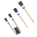 Durable using natural bristle auto detailing brush set